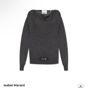 NWT Isabel Marant Size 38 Kristen Anthracite Sweater